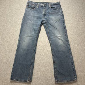 Levis Jeans Mens 36x30 Blue 559 Relaxed Straight Cotton Blend Denim (Meas 36x29)